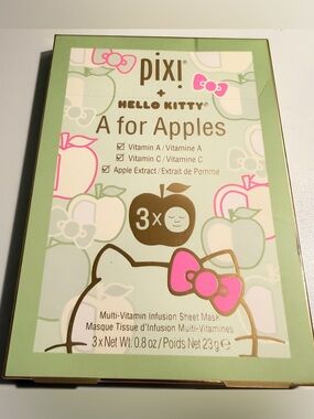 Pixi Hello Kitty A for Apples Sheet Masks 3pack NEW